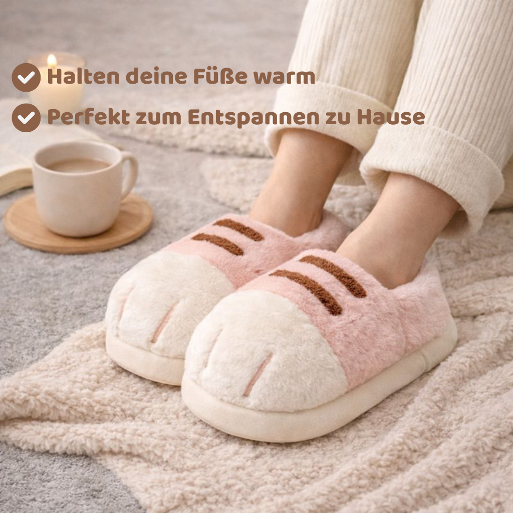 Katzenpfoten Hausschuhe