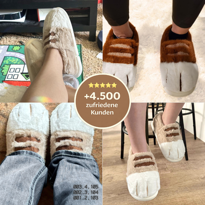 Katzenpfoten Hausschuhe